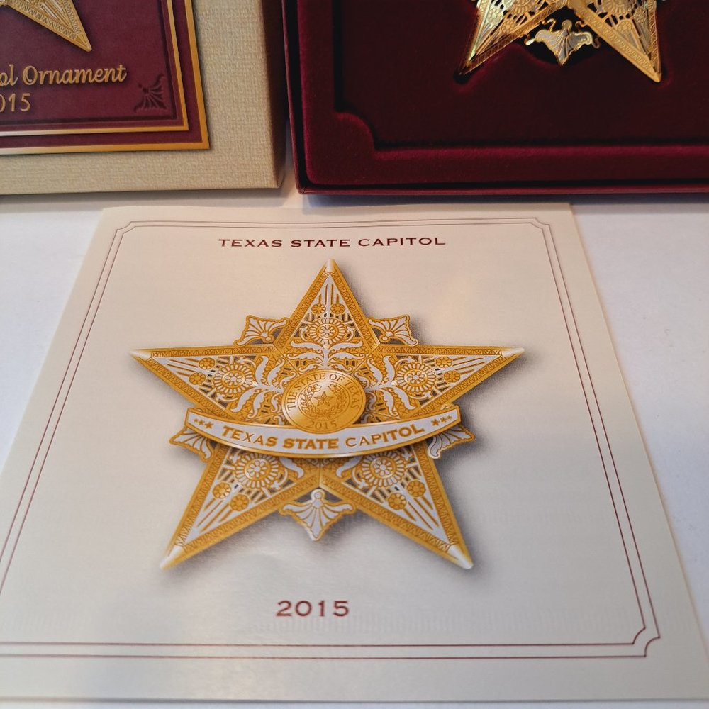 Texas State Capitol Ornament 2015 The Lone Star Christmas Collectible Box - Picture 4 of 8